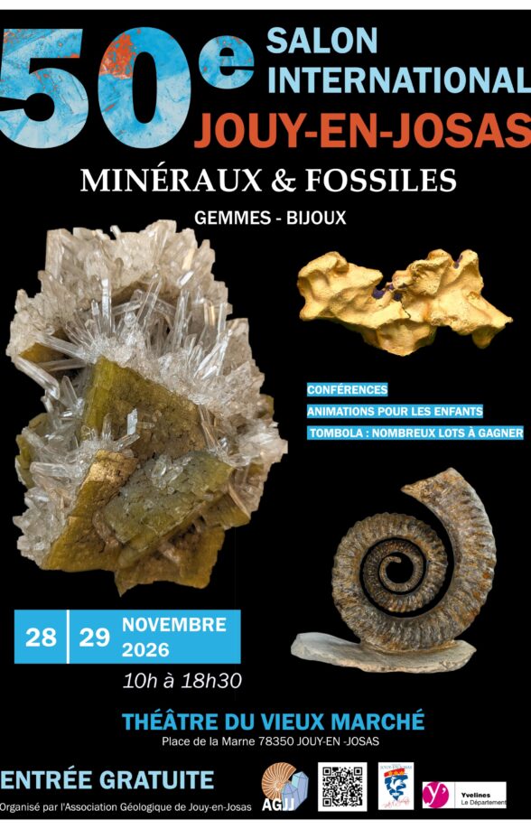 50ème Salon international de minéraux, fossiles, gemmes et bijoux_Jouy-en-Josas