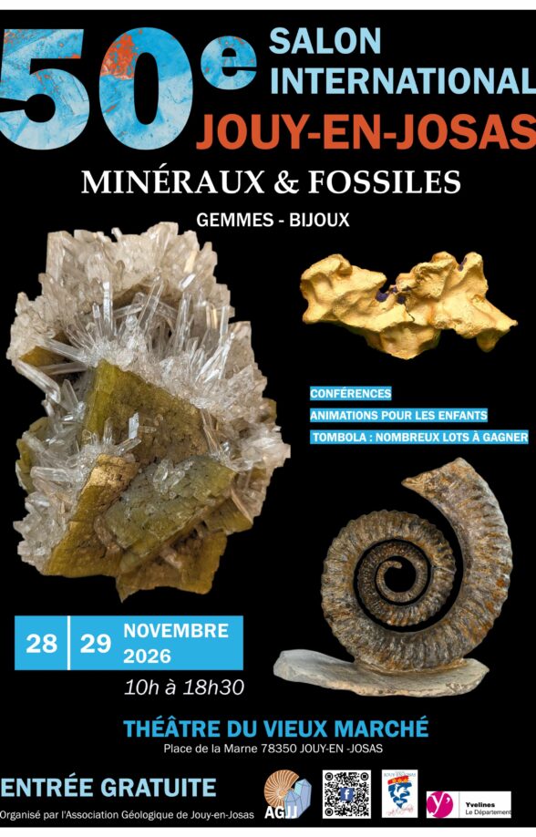 Salon international des minéraux, fossiles, gemmes et bijoux de Jouy en Josas