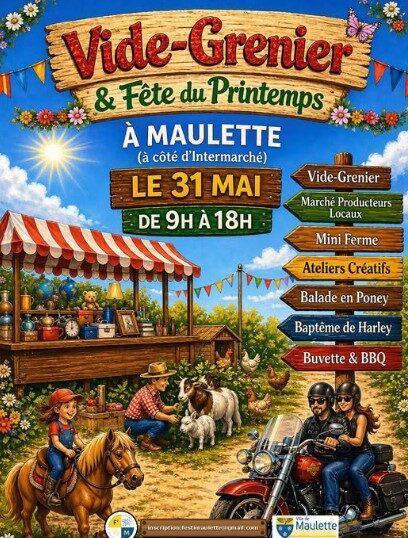 Vide grenier à Maulette_Maulette
