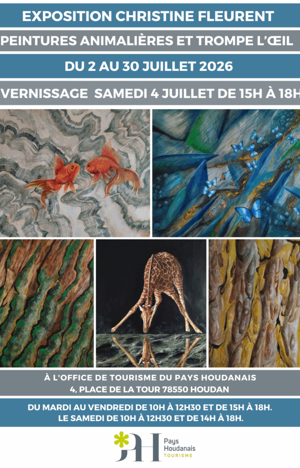 Exposition Christine FLEURENT : peintures animalières et trompe l'œil_Houdan