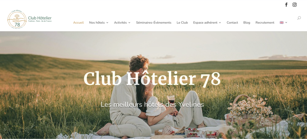 Site internet du club hotelier 78